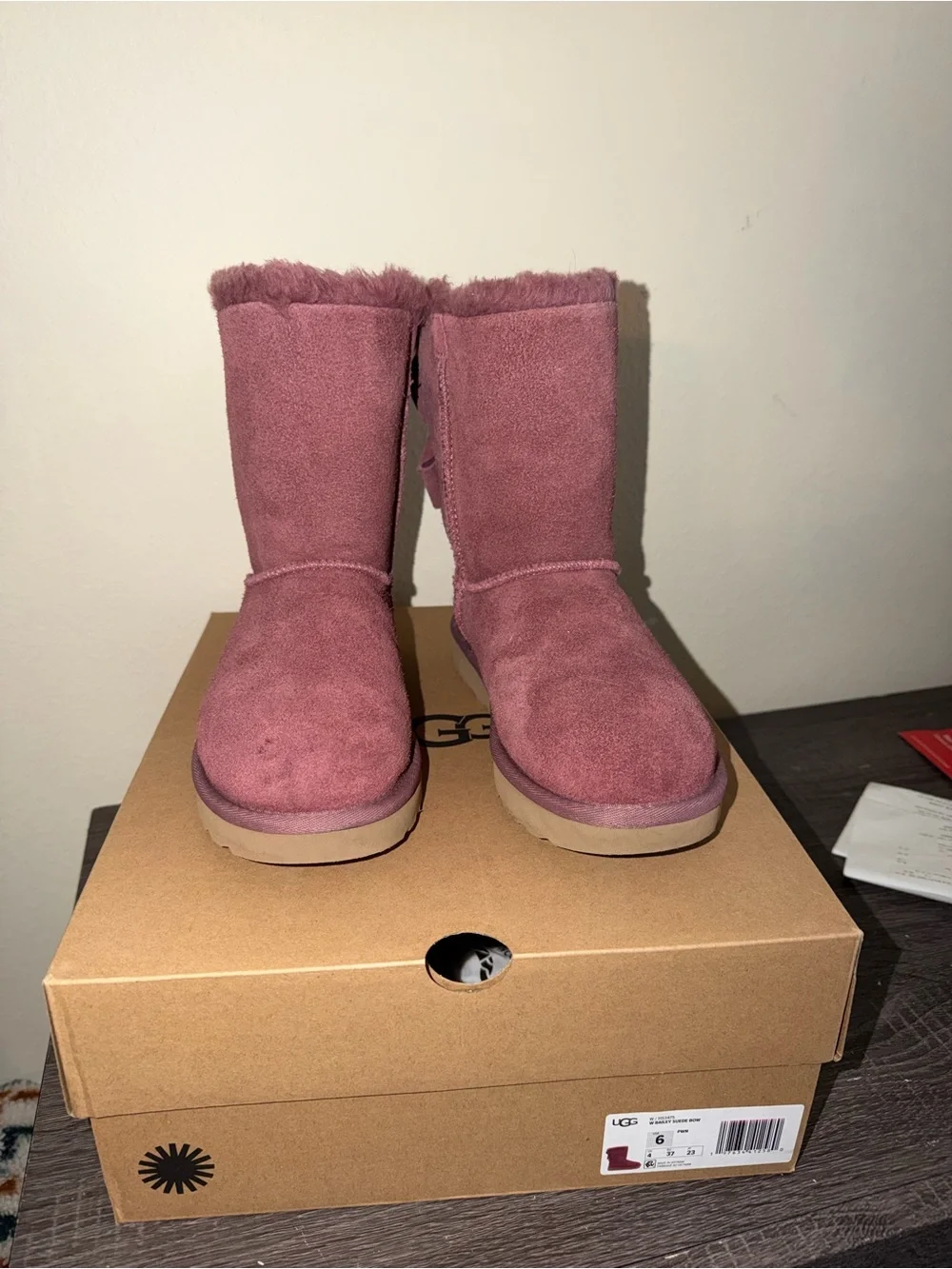 UGG Bailey Suede Bow Boots